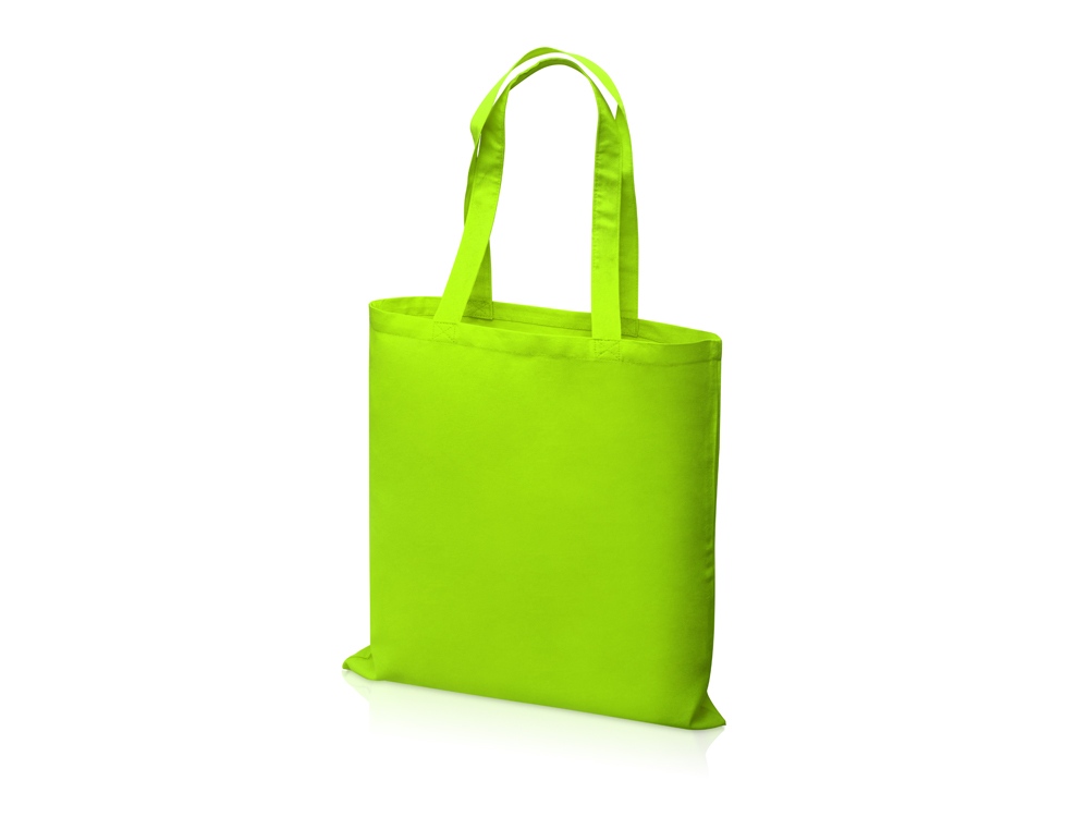 Сумка для шопинга Carryme 120 хлопковая, 120 г/м2, зеленое яблоко-1