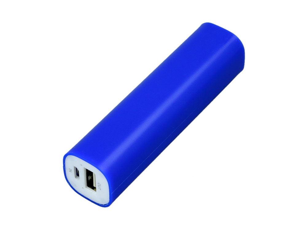 PB030 Универсальное зарядное устройство power bank  прямоугольной формы. 2600MAH. Синий-0