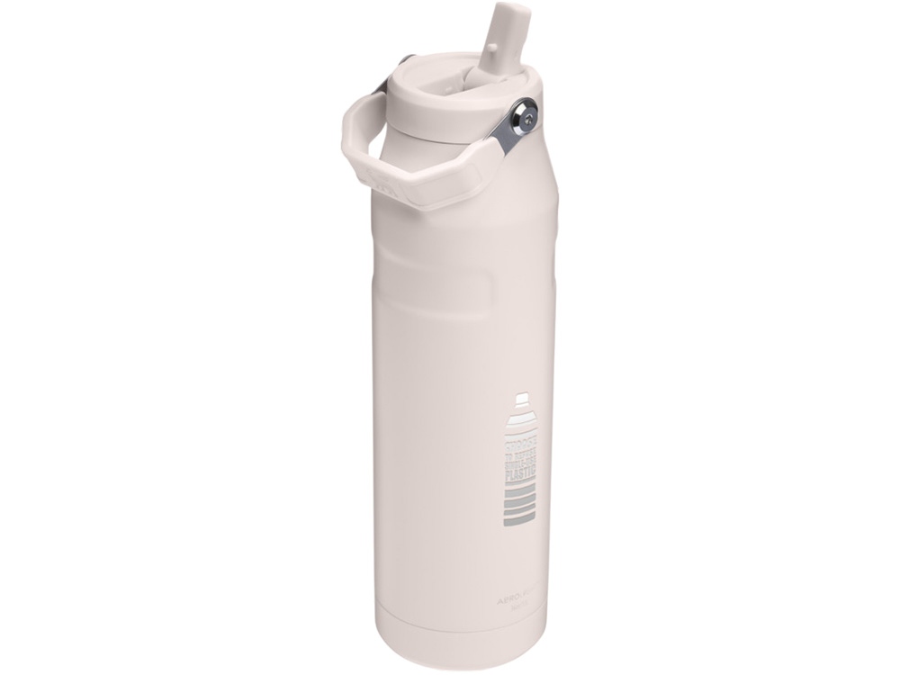 Бутылка для воды объемом 1,06 литра с откидной трубочкой Stanley IceFlow™ 2.0 - Light pink-3