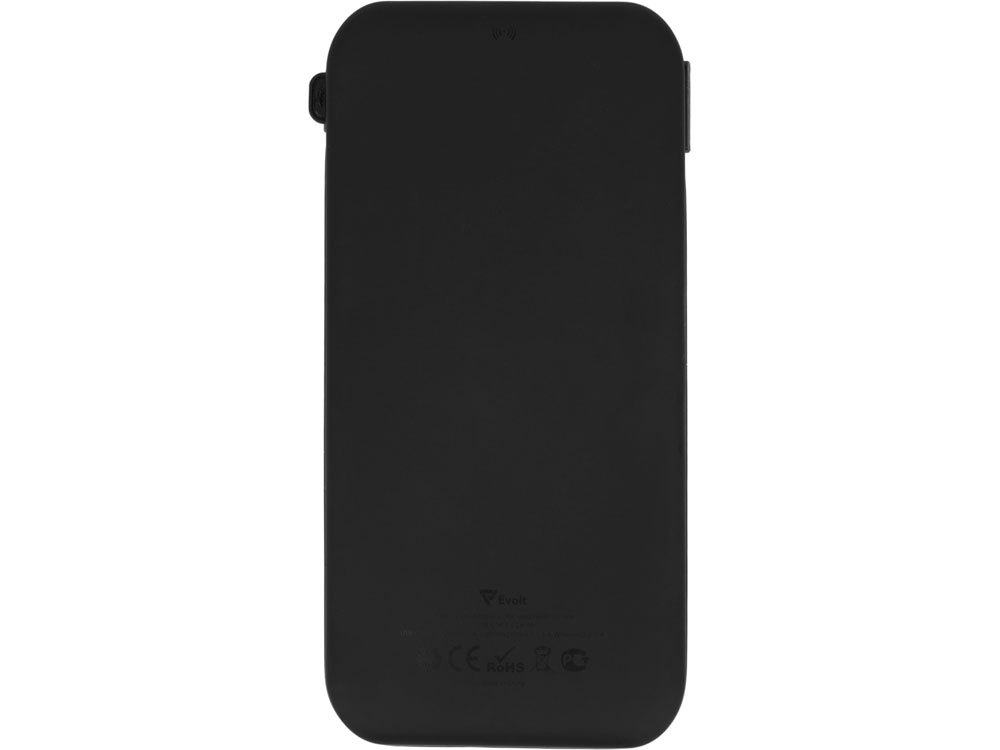 Внешний беспроводной аккумулятор с подсветкой лого Astro, 10000 mAh, черный-5