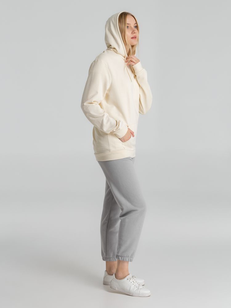 Толстовка с капюшоном унисекс Hoodie, светло-желтая-6