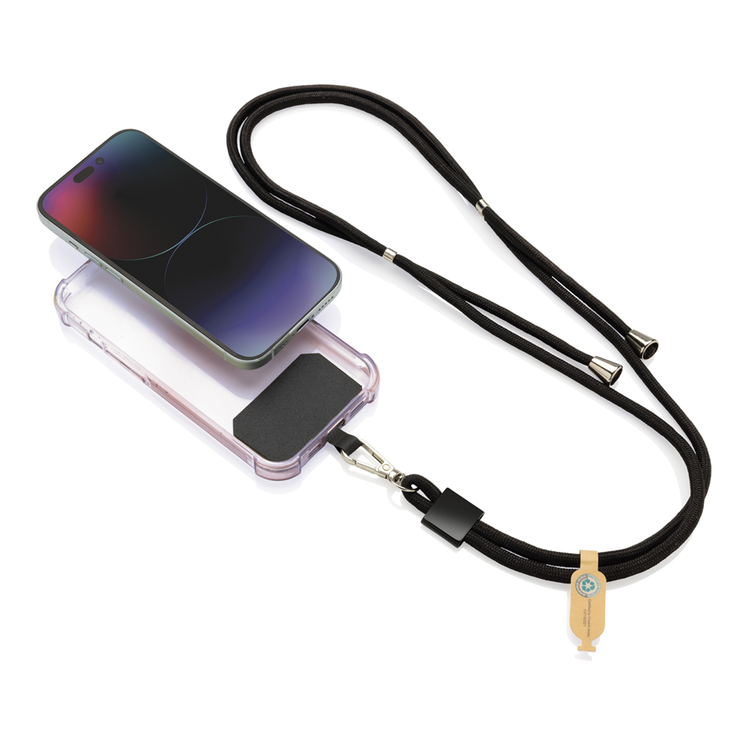 Ремешок-держатель для телефона CarryLoop из rPET RCS-1