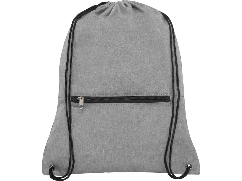 Складной рюкзак со шнурком Coss, heather medium grey-2