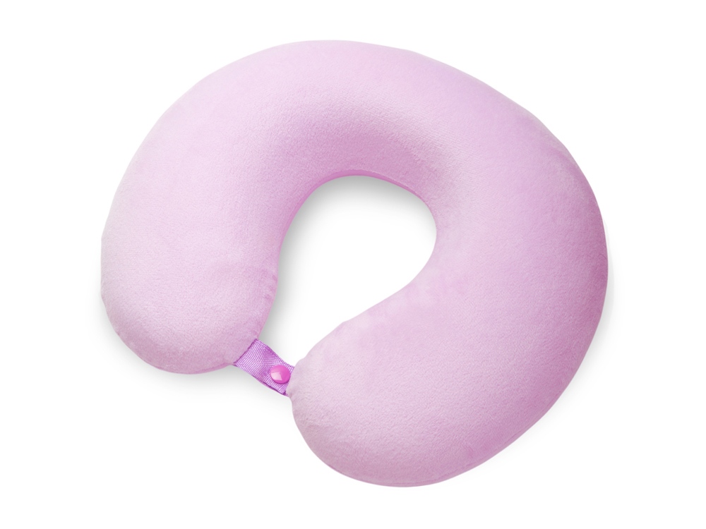 Подушка Basic из микрофибры с эффектом памяти U-shape, розовый NEW-1