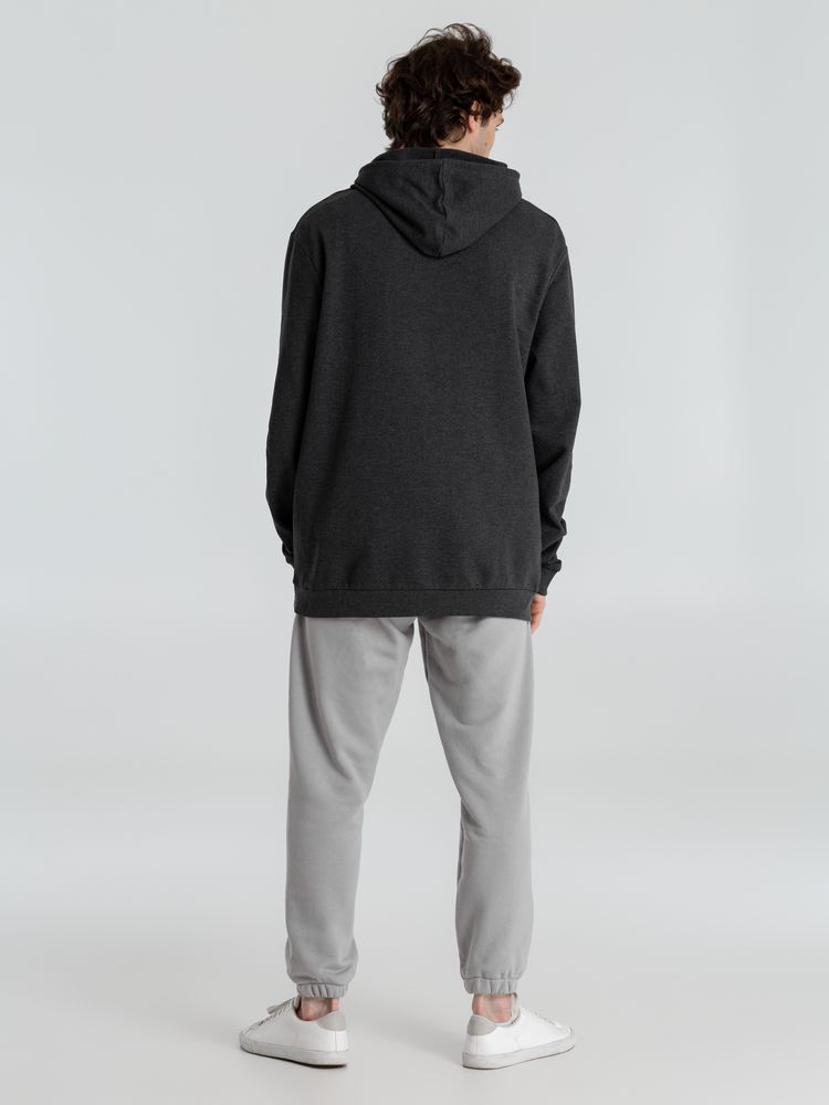 Толстовка с капюшоном унисекс Hoodie, серый меланж (антрацит)-8