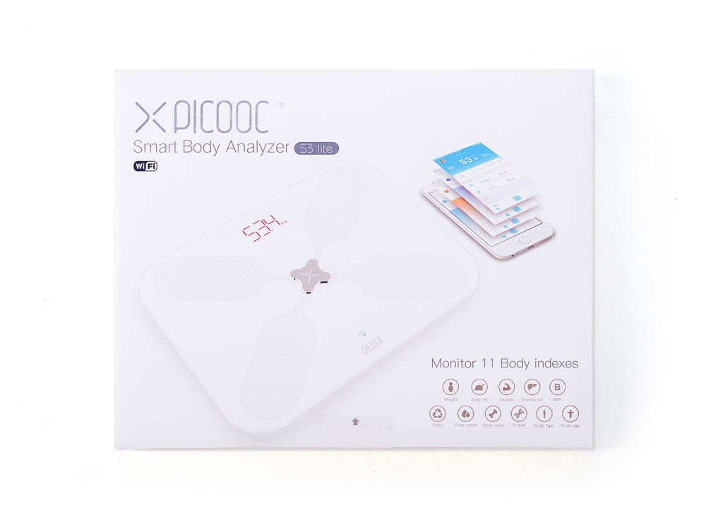 Умные диагностические весы с Wi-Fi Picooc S3 Lite White (6924917717049), белый-19