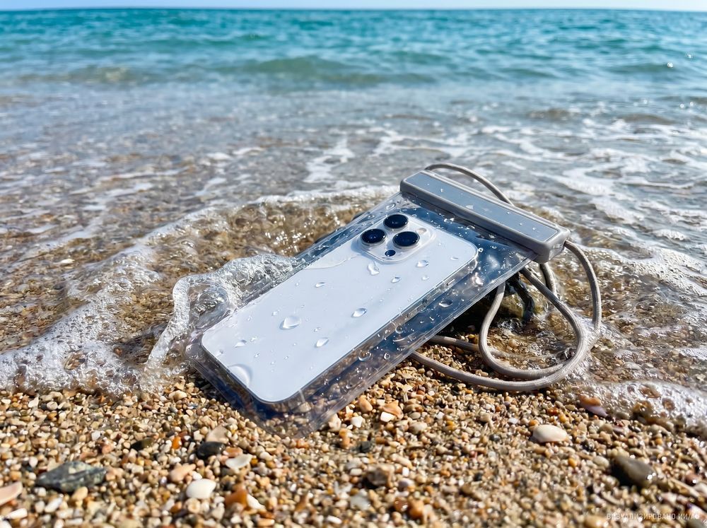 Водонепроницаемый чехол для телефона Aqualock, серый-3