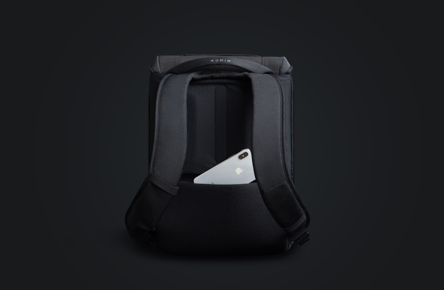 Рюкзак KORIN ClickPack X 45х32х15,5 см, с клапаном, черный-12