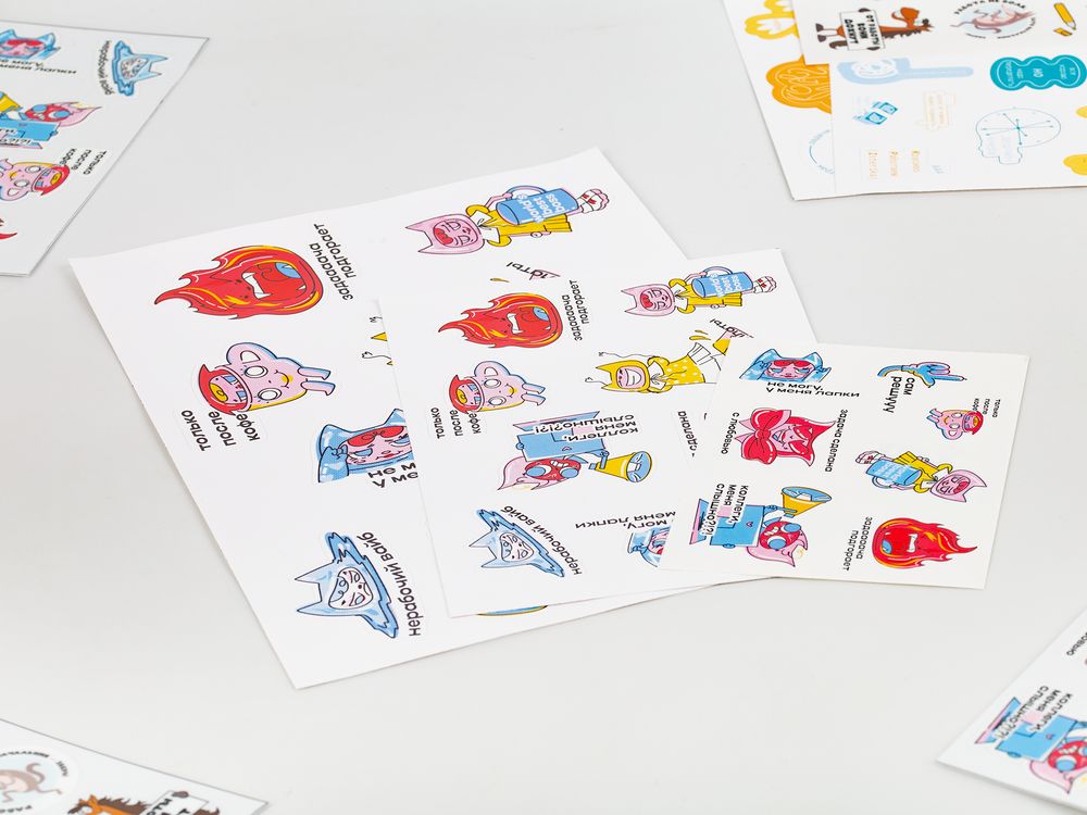 Наклейки ПВХ Sticker Pack на заказ, L-2