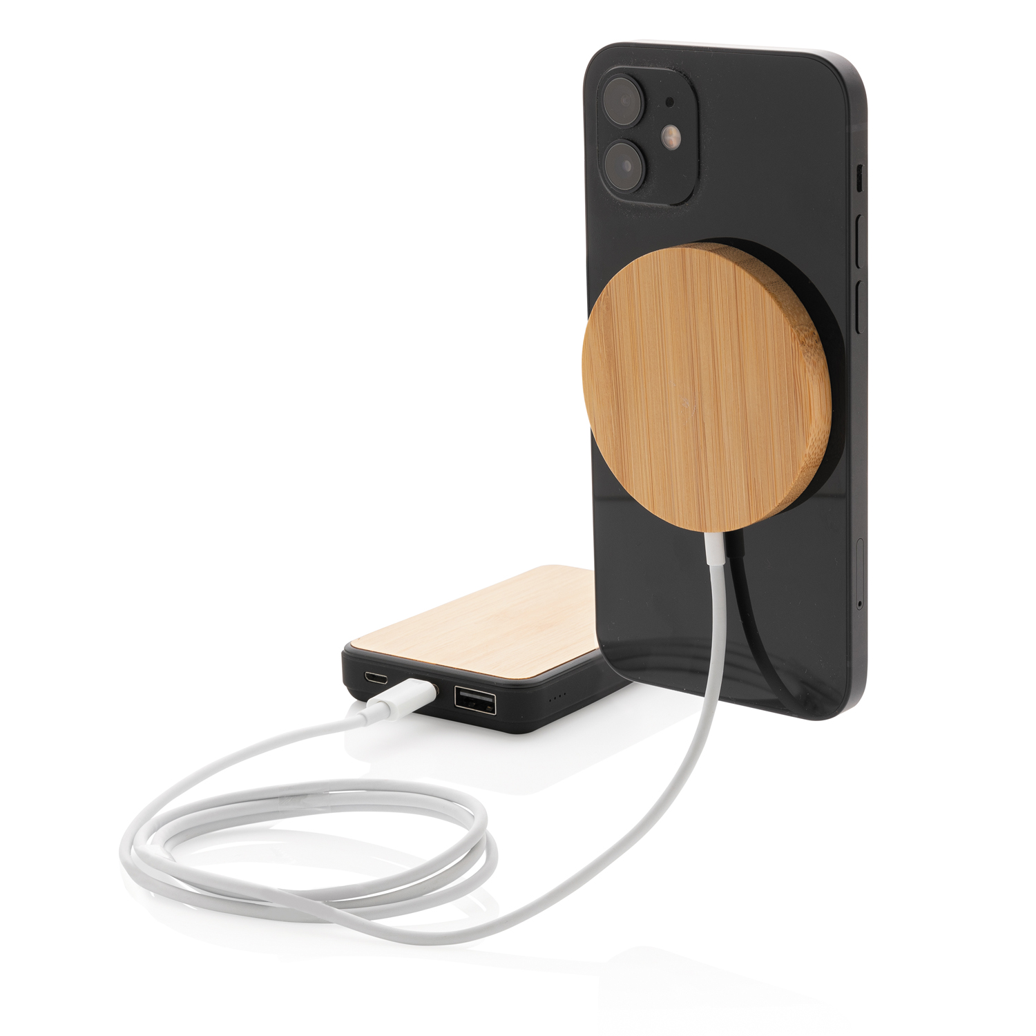 Магнитное устройство для беспроводной зарядки Bamboo, 10 Вт-5