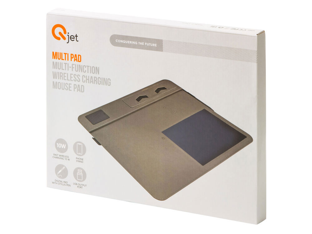 Многофункциональный коврик для мыши Multi Pad с беспроводной зарядкой и LCD экраном, 10 Вт, черный-14