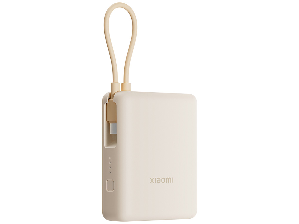 Внешний аккумулятор со встроенным кабелем Xiaomi 33W Power Bank 10000mAh (Integrated Cable) Tan GL-1