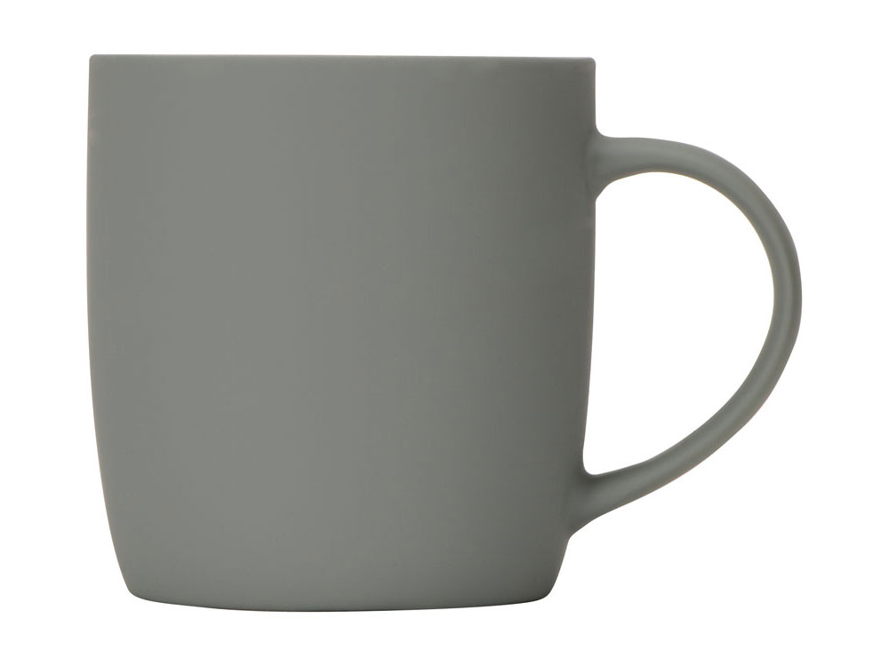 Кружка с покрытием soft-touch Dalgona, серый-1