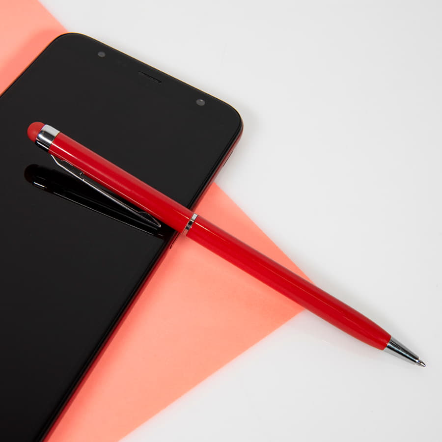 Ручка шариковая со стилусом TOUCHWRITER, розовый-1
