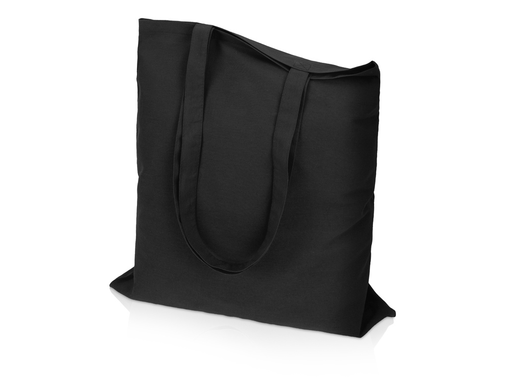 Сумка для шопинга Carryme 140 хлопковая, 140 г/м2, черный-0