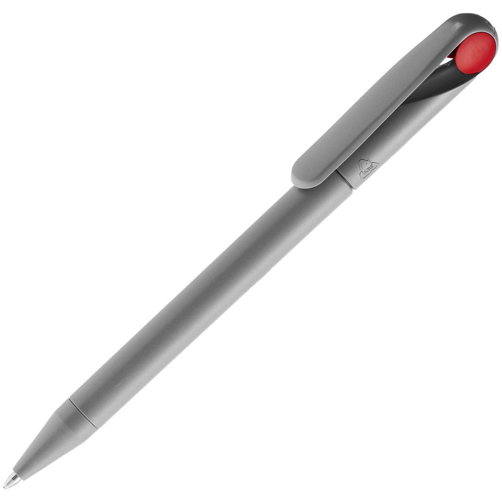 Ручка шариковая Prodir DS1 TMM Dot, серая с красным-0