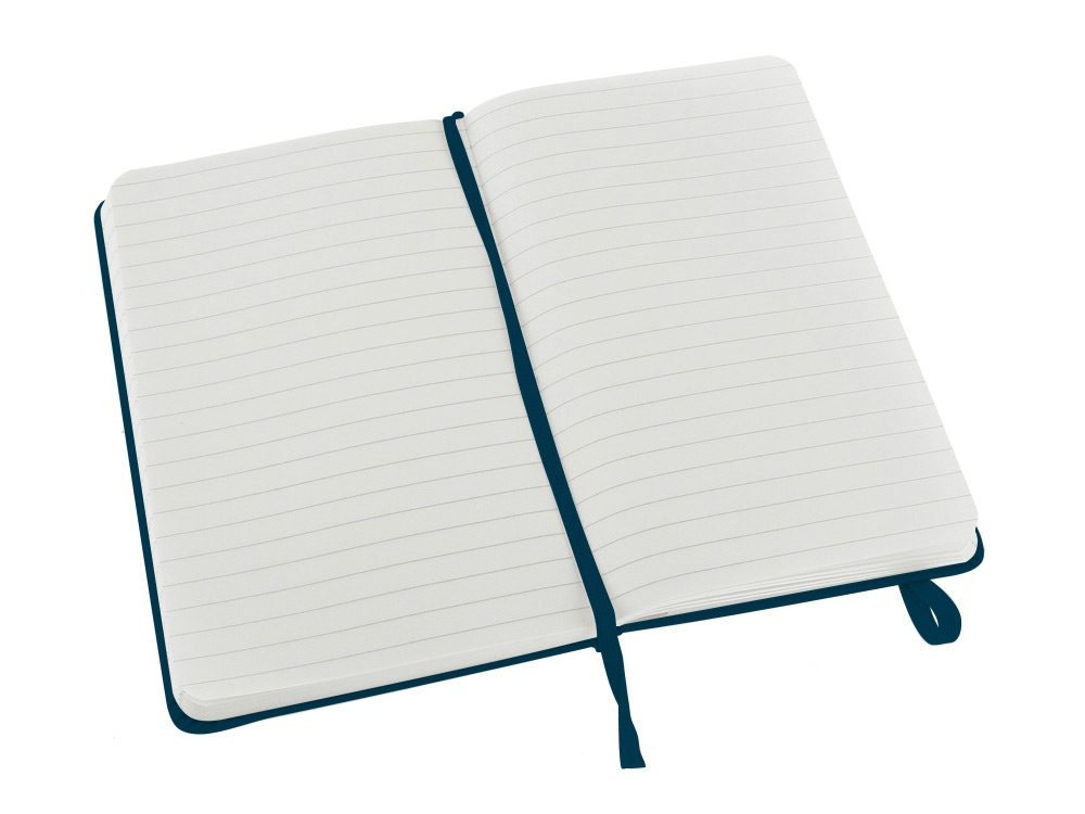Записная книжка Moleskine Classic (в линейку) в твердой обложке, Pocket (9x14см), голубой сапфир-2