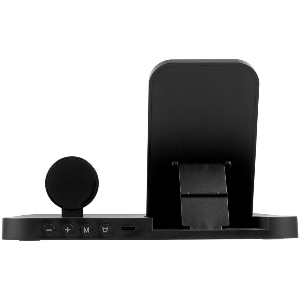 Зарядная станция с часами Clock Nest, черная-3
