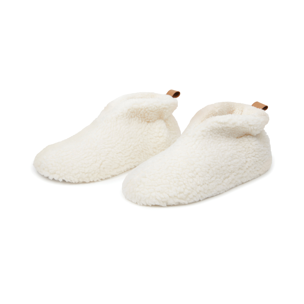 Тапочки VINGA Santos с мягким ворсом из rPET RCS, L/XL кремовый-1