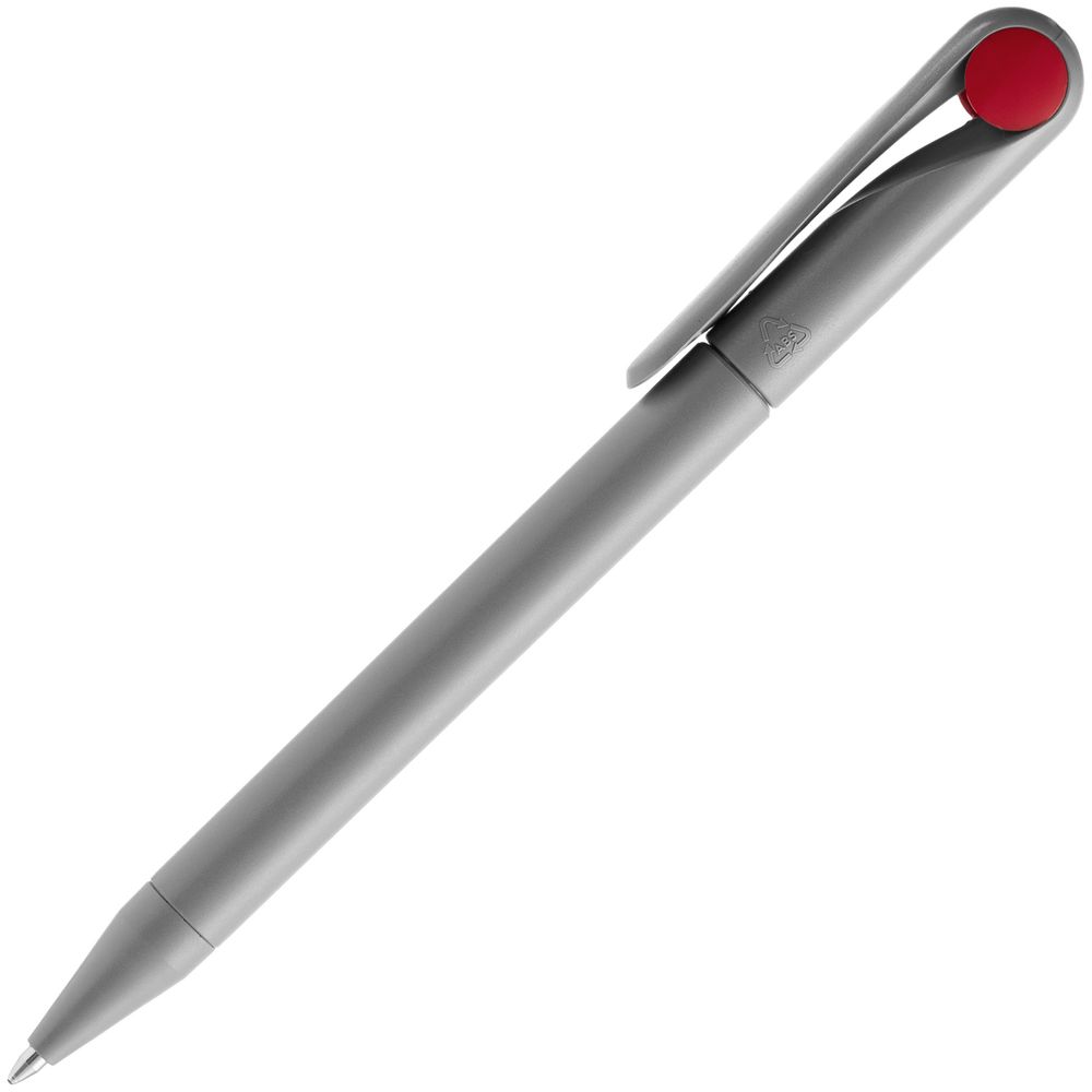 Ручка шариковая Prodir DS1 TMM Dot, серая с красным-1