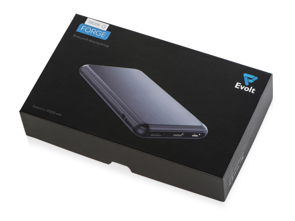 Внешний аккумулятор Forge v.2, металл, 10000mah, серебристый-7