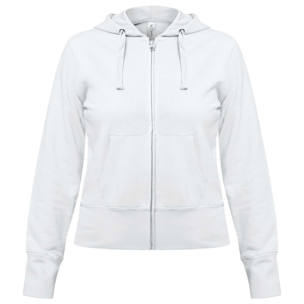 Толстовка женская Hooded Full Zip белая-0