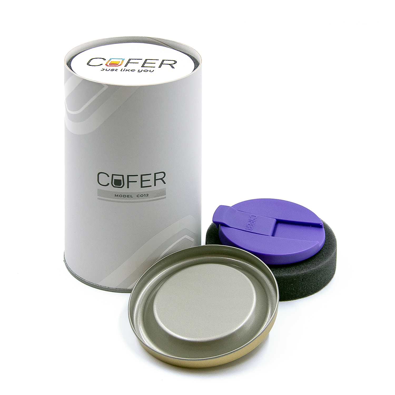 Набор Cofer Tube NEO DUO CO12s (М) grey (зеленый с фиолетовым)-4