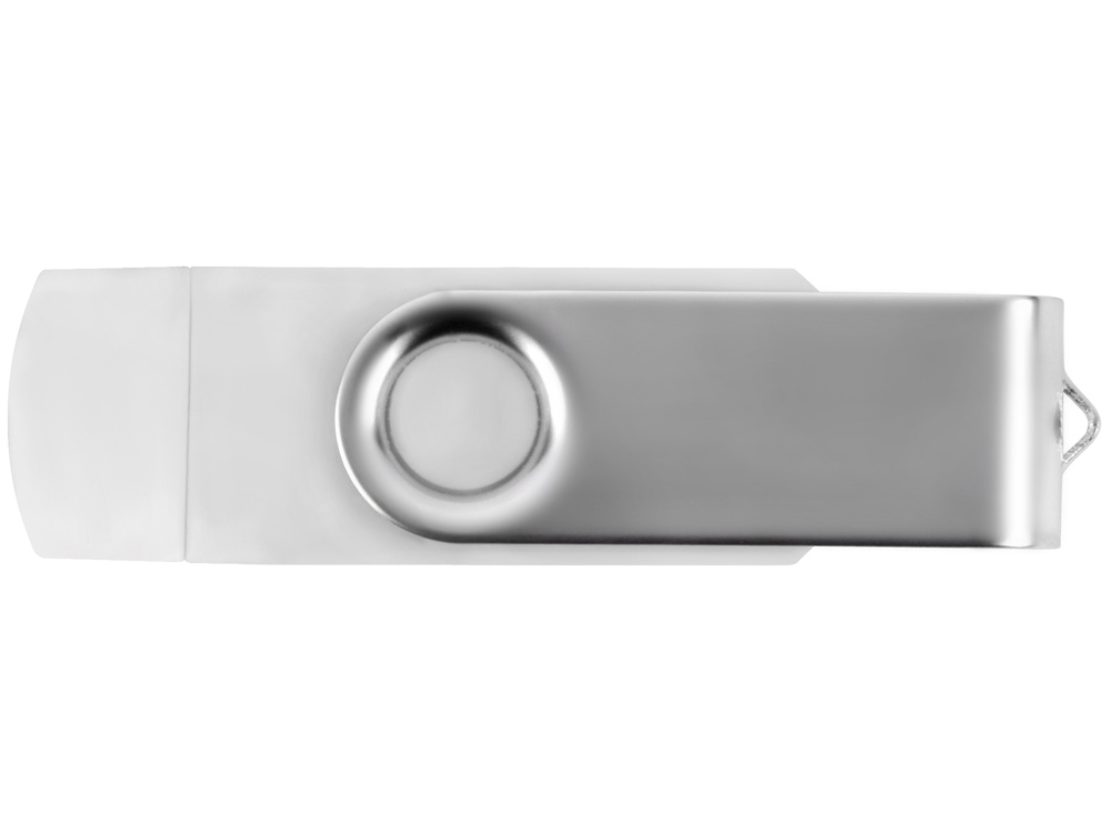 USB/micro USB-флешка 2.0 на 16 Гб Квебек OTG, белый-3
