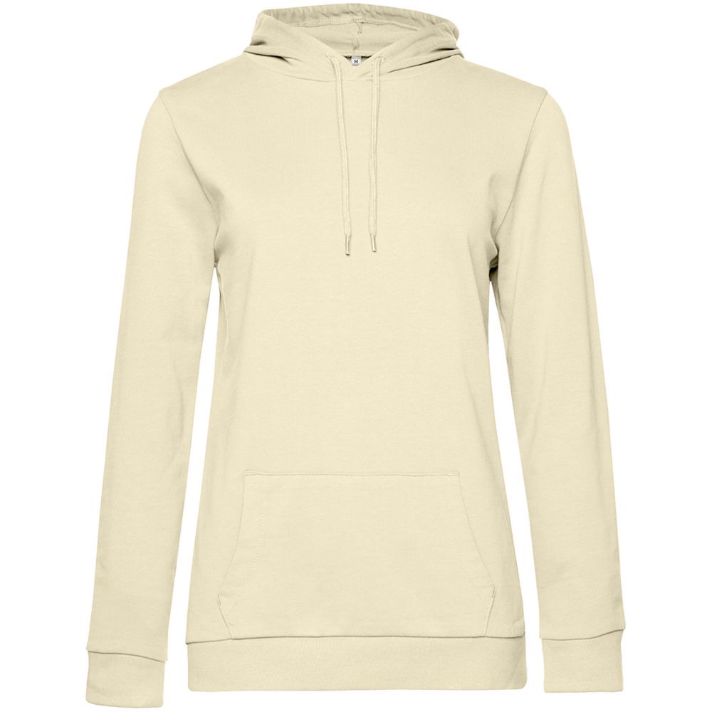 Толстовка с капюшоном женская Hoodie, светло-желтая-1