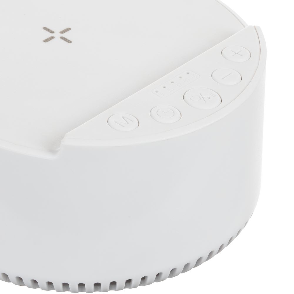 Bluetooth-колонка с беспроводной зарядкой relaxTime, белая-3