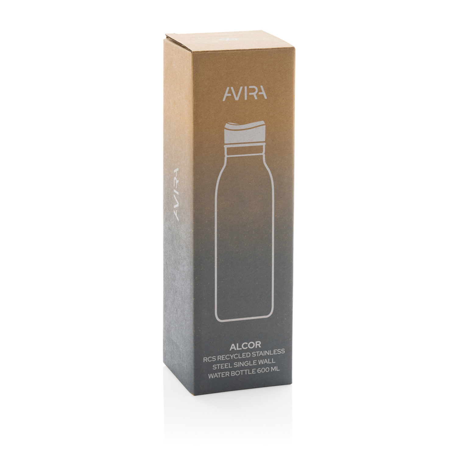 Бутылка для воды Avira Alcor из переработанной стали RCS, 600 мл-9