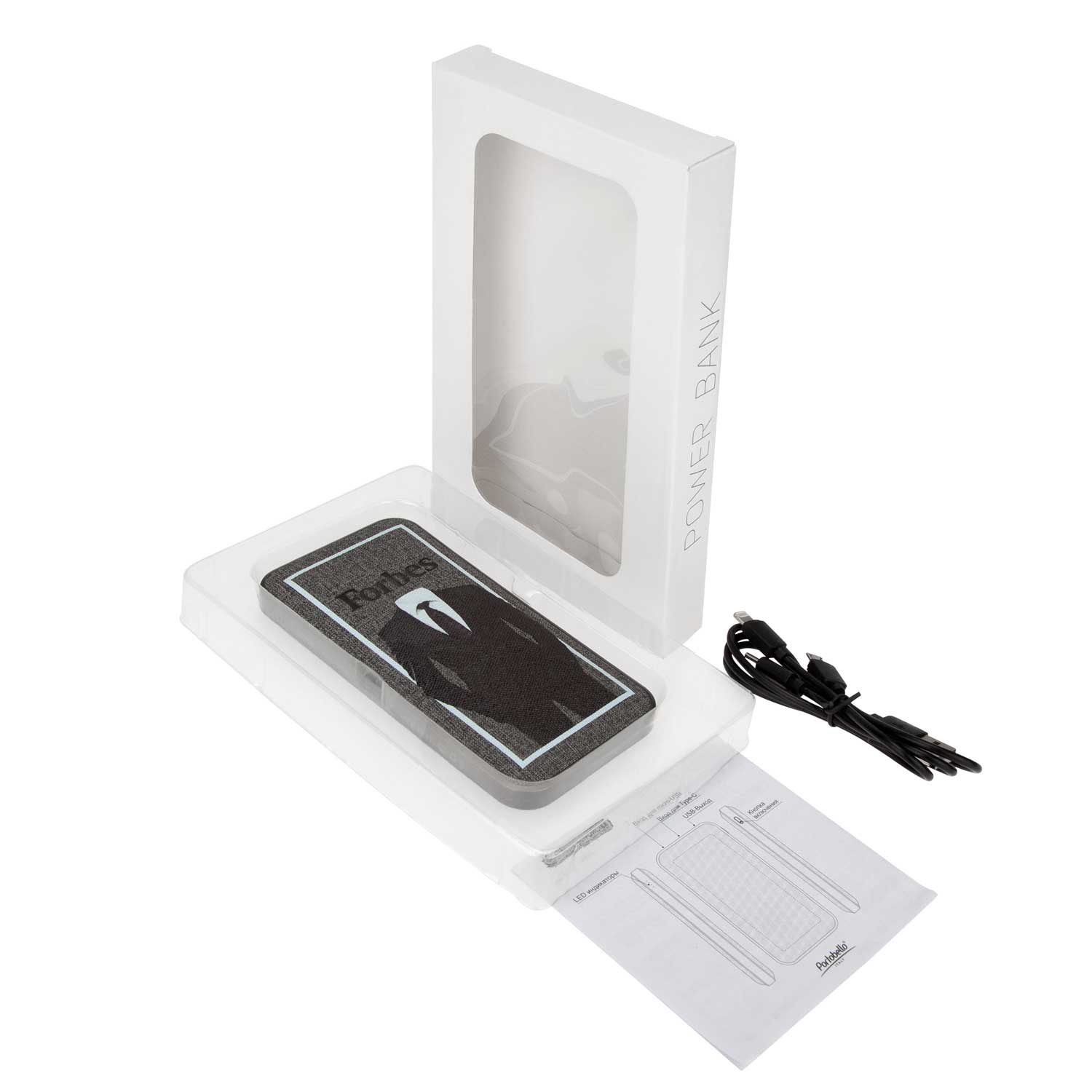 Внешний аккумулятор Твид PB (Tweed PB) 10000 mAh, синий-4