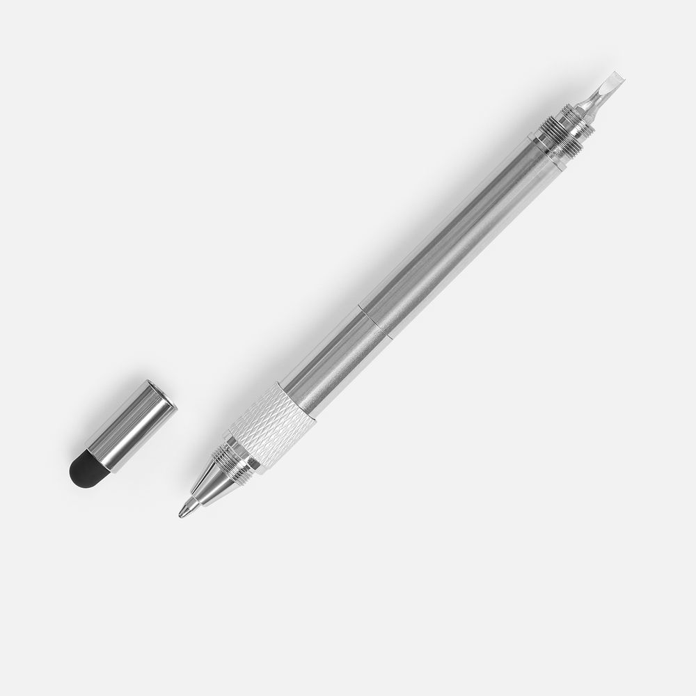 Ручка шариковая Numeric, мультиинструмент, черная-4