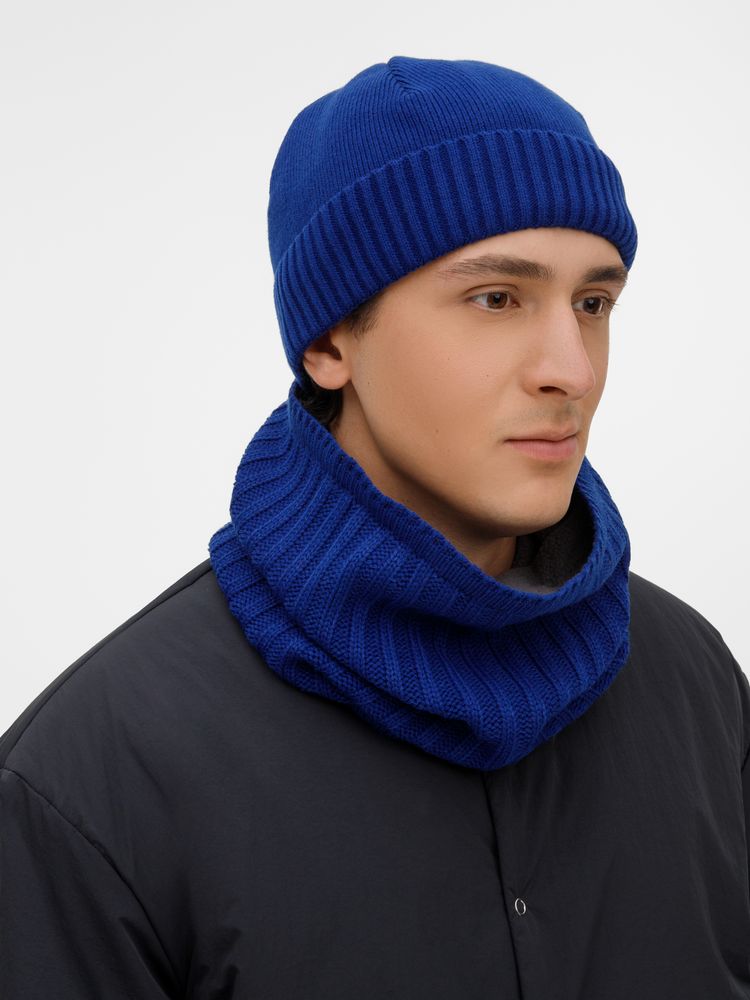 Шапка ComFleece, темно-синяя (кобальт)-5