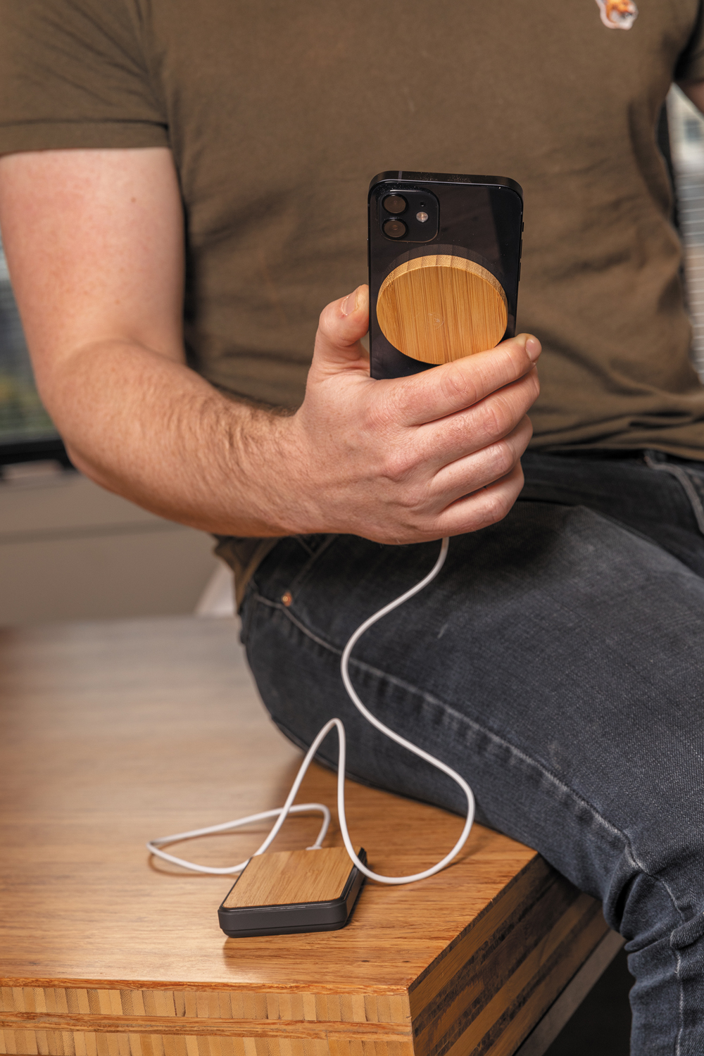 Магнитное устройство для беспроводной зарядки Bamboo, 10 Вт-3