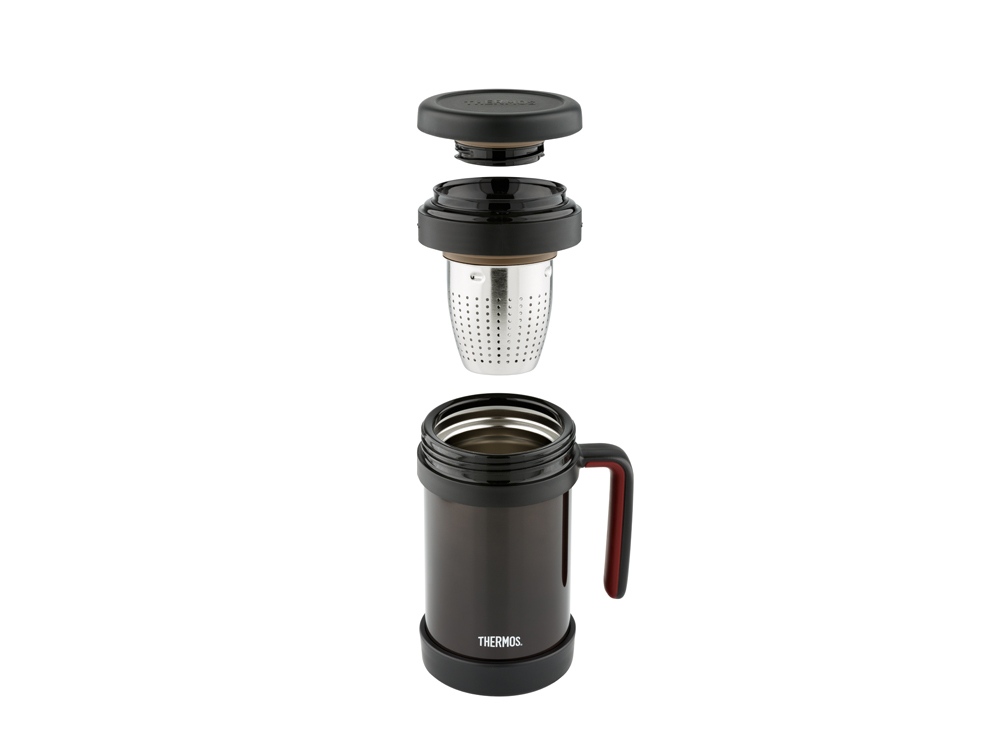 Термос из нерж. стали с ситом тм THERMOS TCMF-501, черный-1