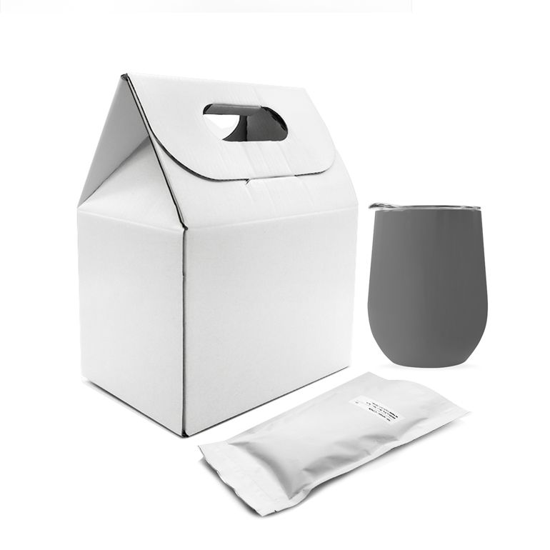 Набор Coffee Box c кофером софт-тач CO12s (серый)-0
