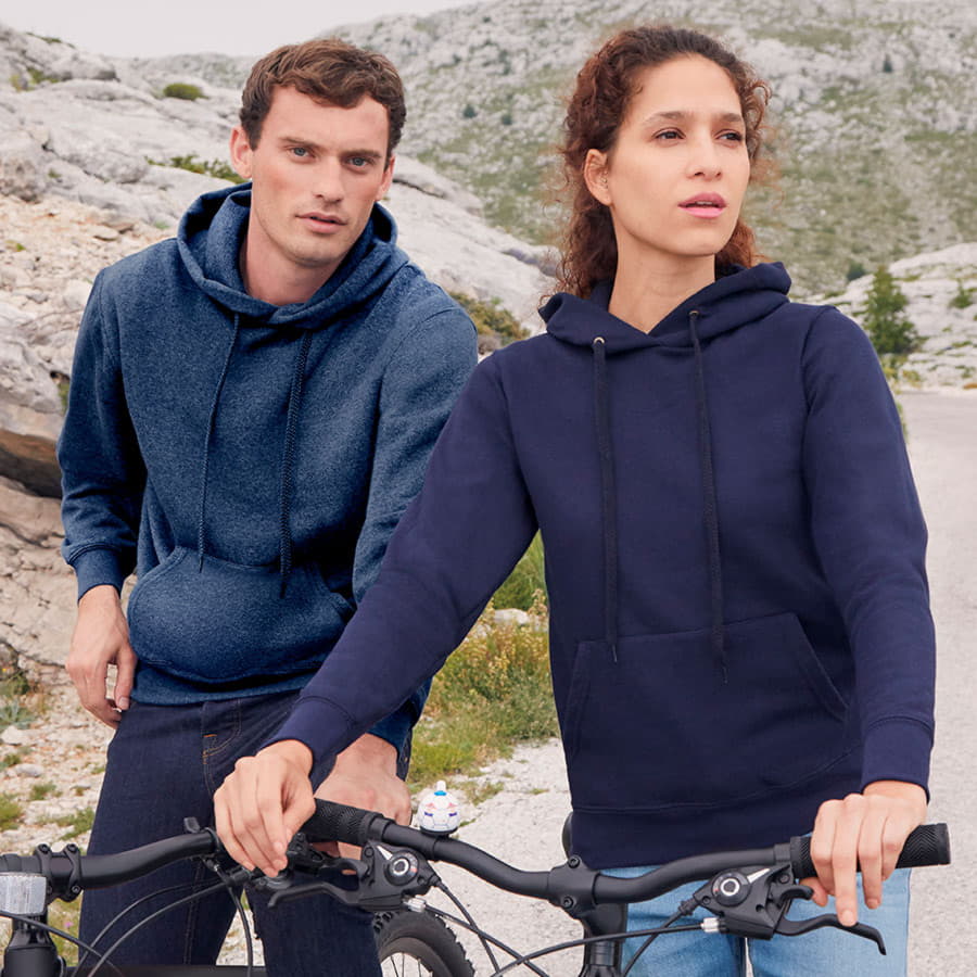 Толстовка с начесом CLASSIC HOODED SWEAT 280, голубой-2