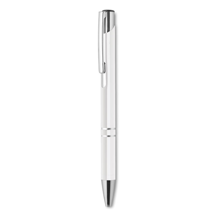 Recycled aluminium ball pen, белый-1
