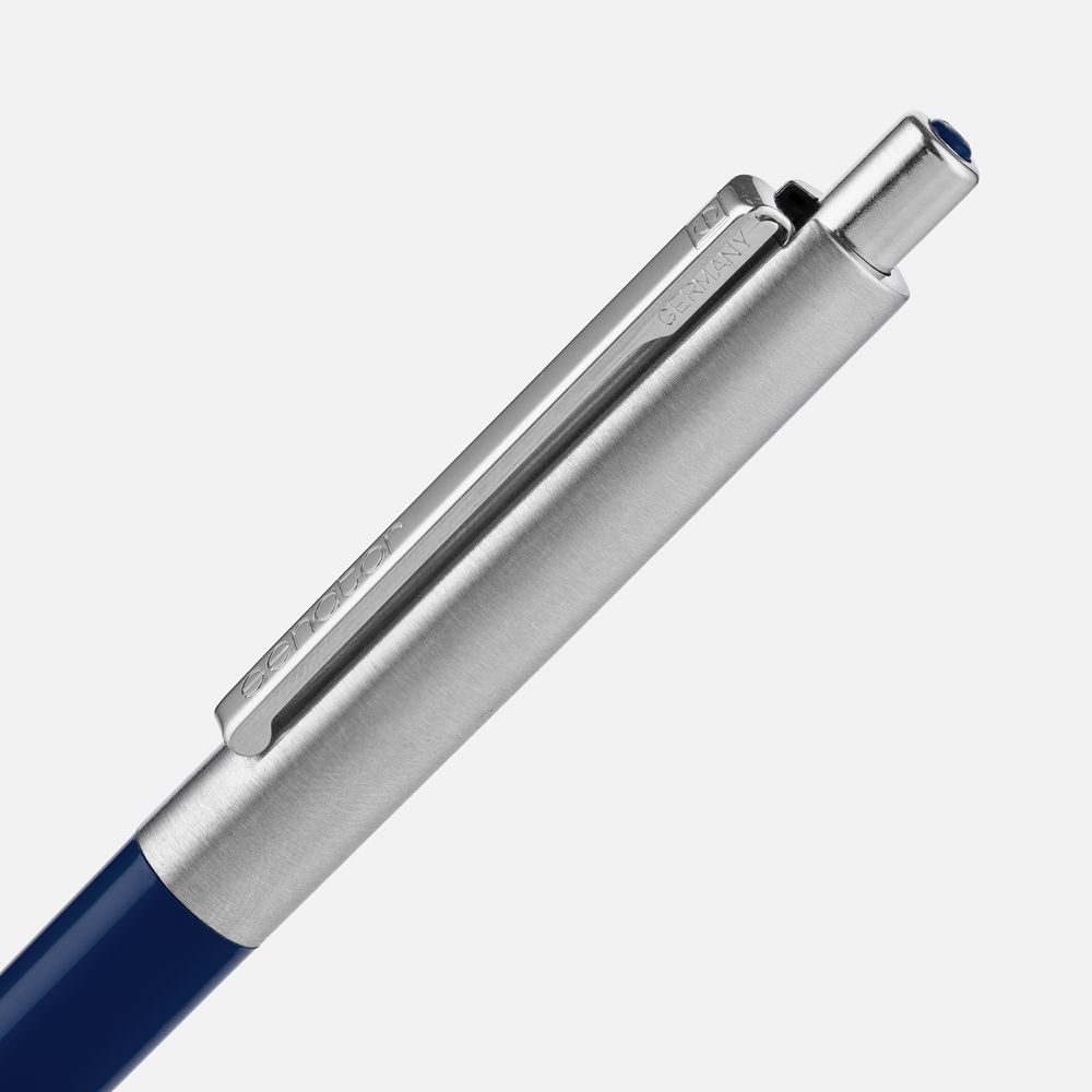 Ручка шариковая Senator Point Metal, ver.2, темно-синяя-1