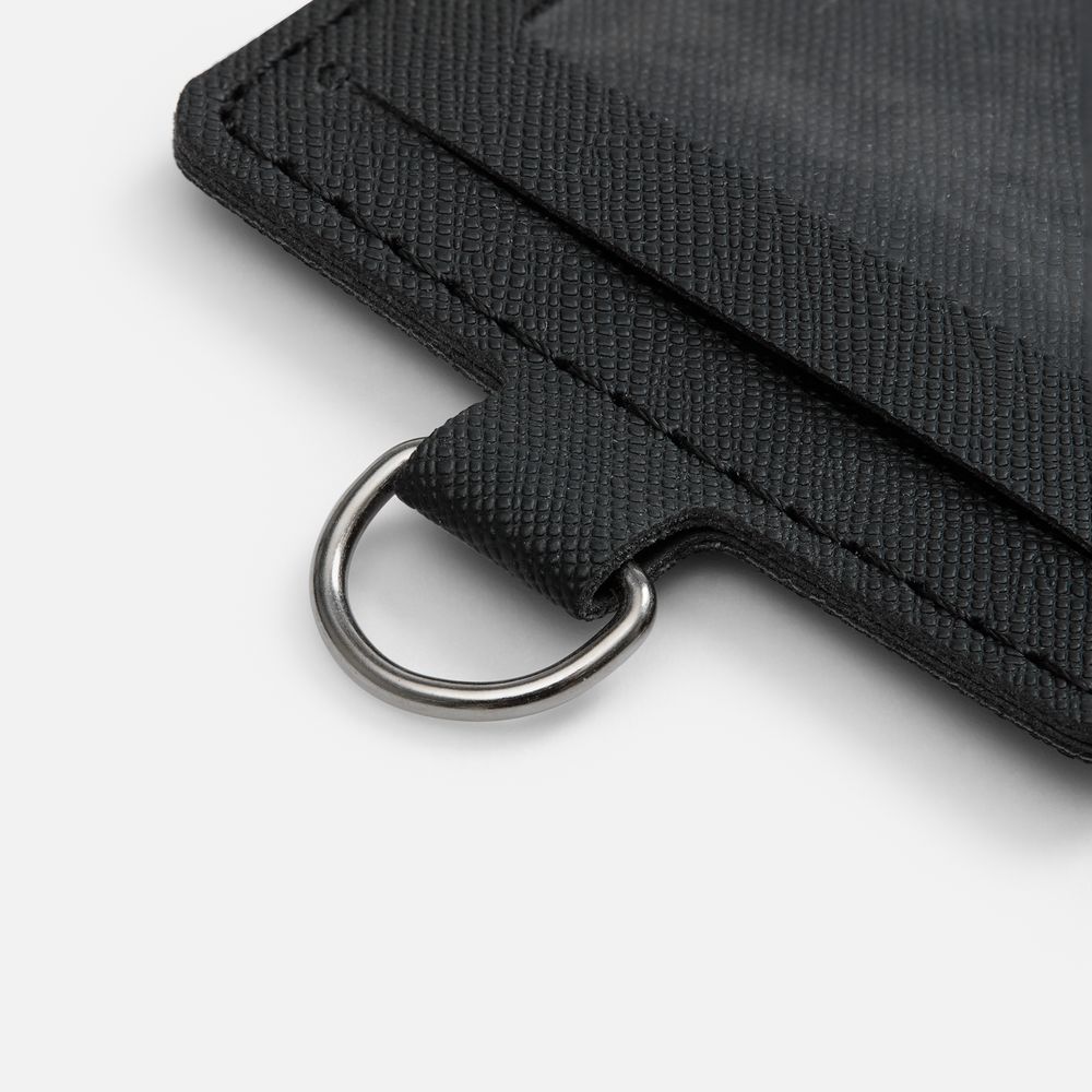 Чехол для пропуска и карточек Detalli, черный-2