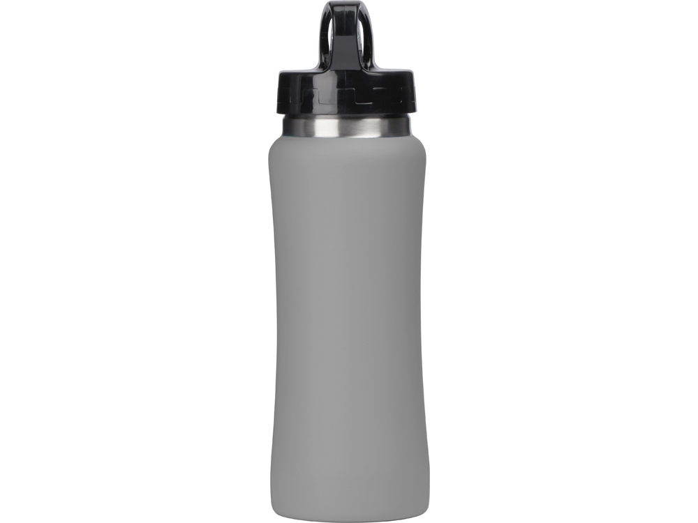 Бутылка для воды Bottle C1, сталь, soft touch, 600 мл, серый-3