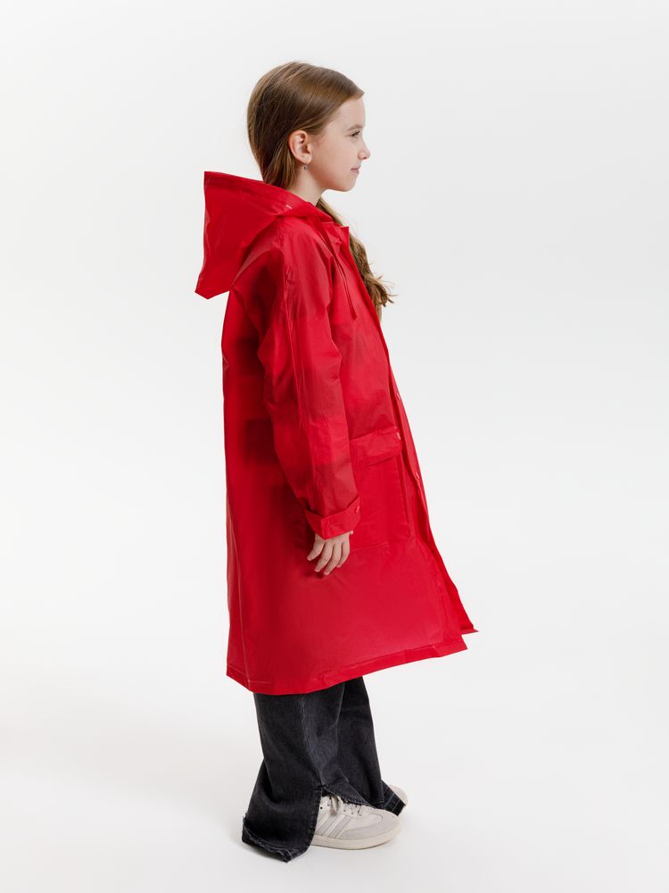 Дождевик детский RainDrop Kids, красный-5