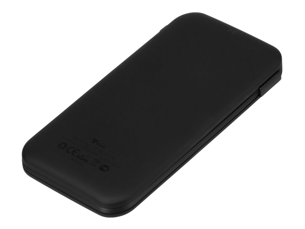 Внешний беспроводной аккумулятор с подсветкой лого Astro, 10000 mAh, черный-1