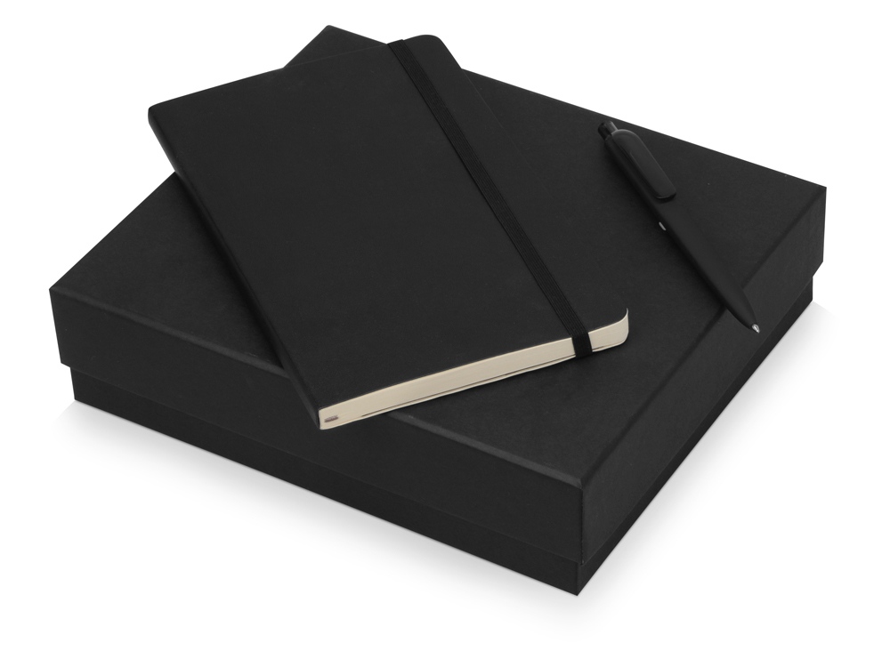 Подарочный набор Moleskine Indiana с блокнотом А5 Soft и ручкой, черный-0