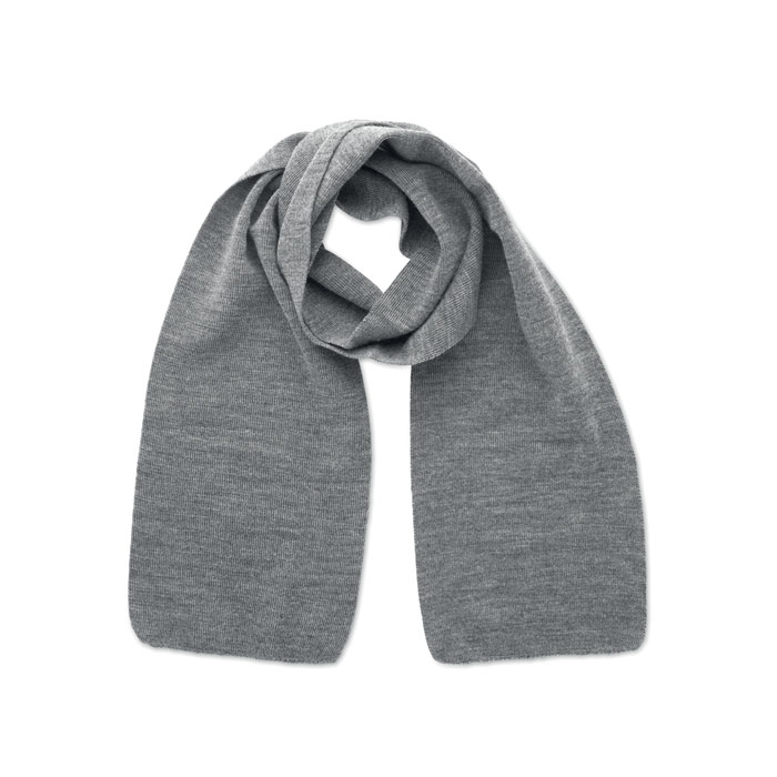 Шарф, серо-белый-0