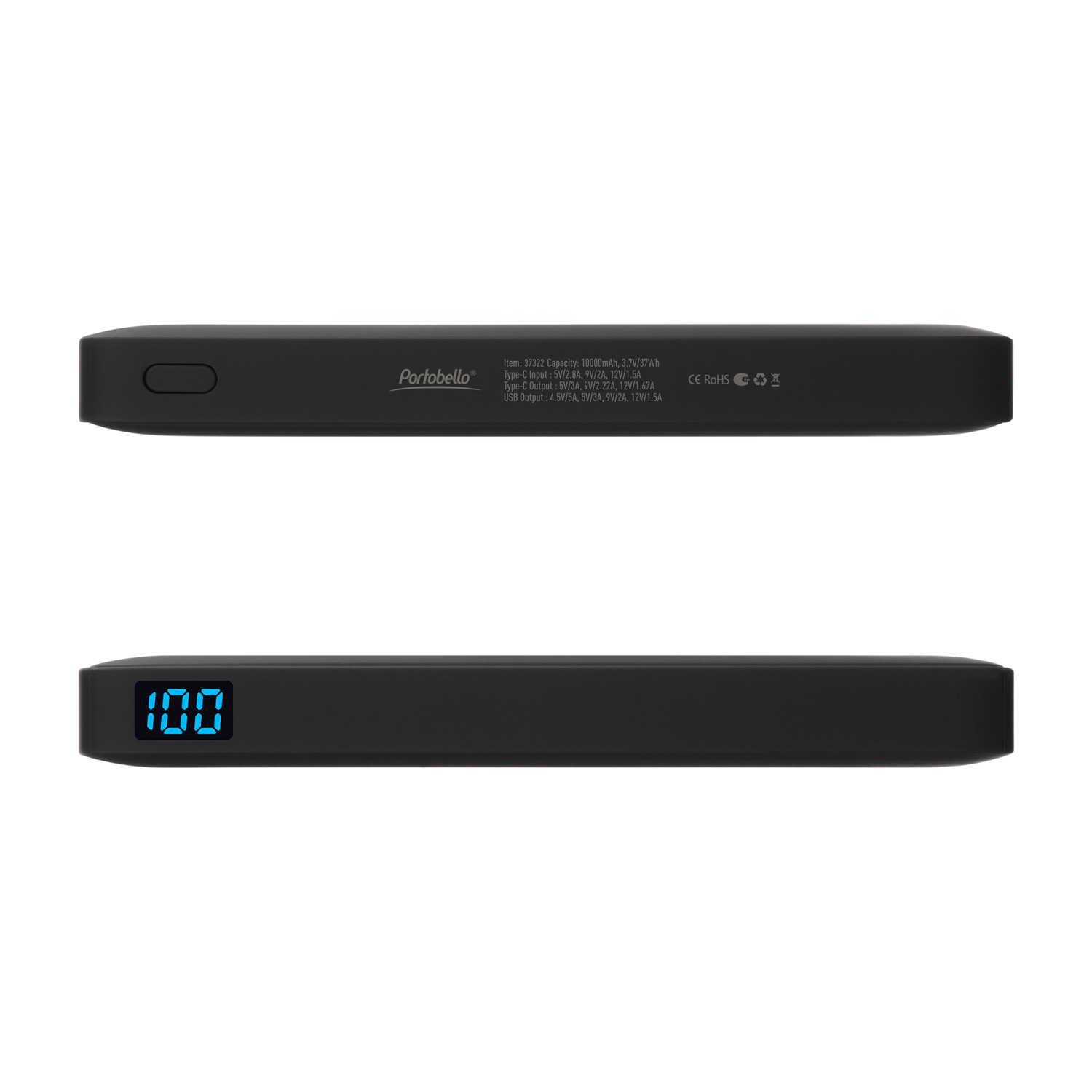 Внешний аккумулятор с подсветкой Анкор Плюс PD (Ancor PD Plus)10000 mAh, черный-4