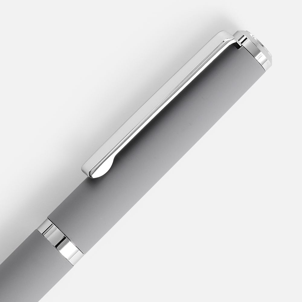 Ручка шариковая Inkish Chrome в футляре, серая-2