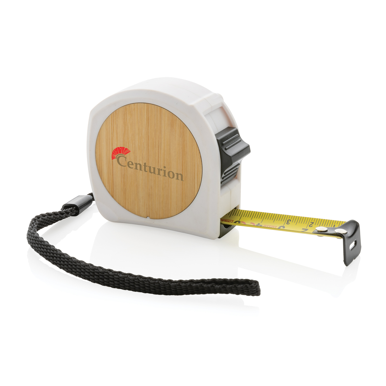 Рулетка Bamboo из переработанного пластика RCS, 5м/19 мм-3