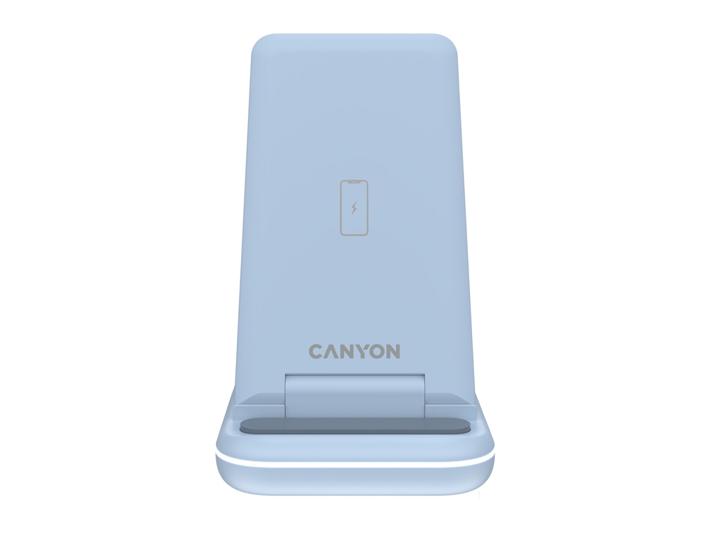 Беспроводное зарядное устройство 3-в-1 CANYON WS-304 (CNS-WCS304B), 15W, голубой-1